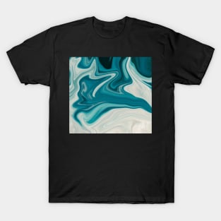 Minimalist modern Retro Art style Waves T-Shirt